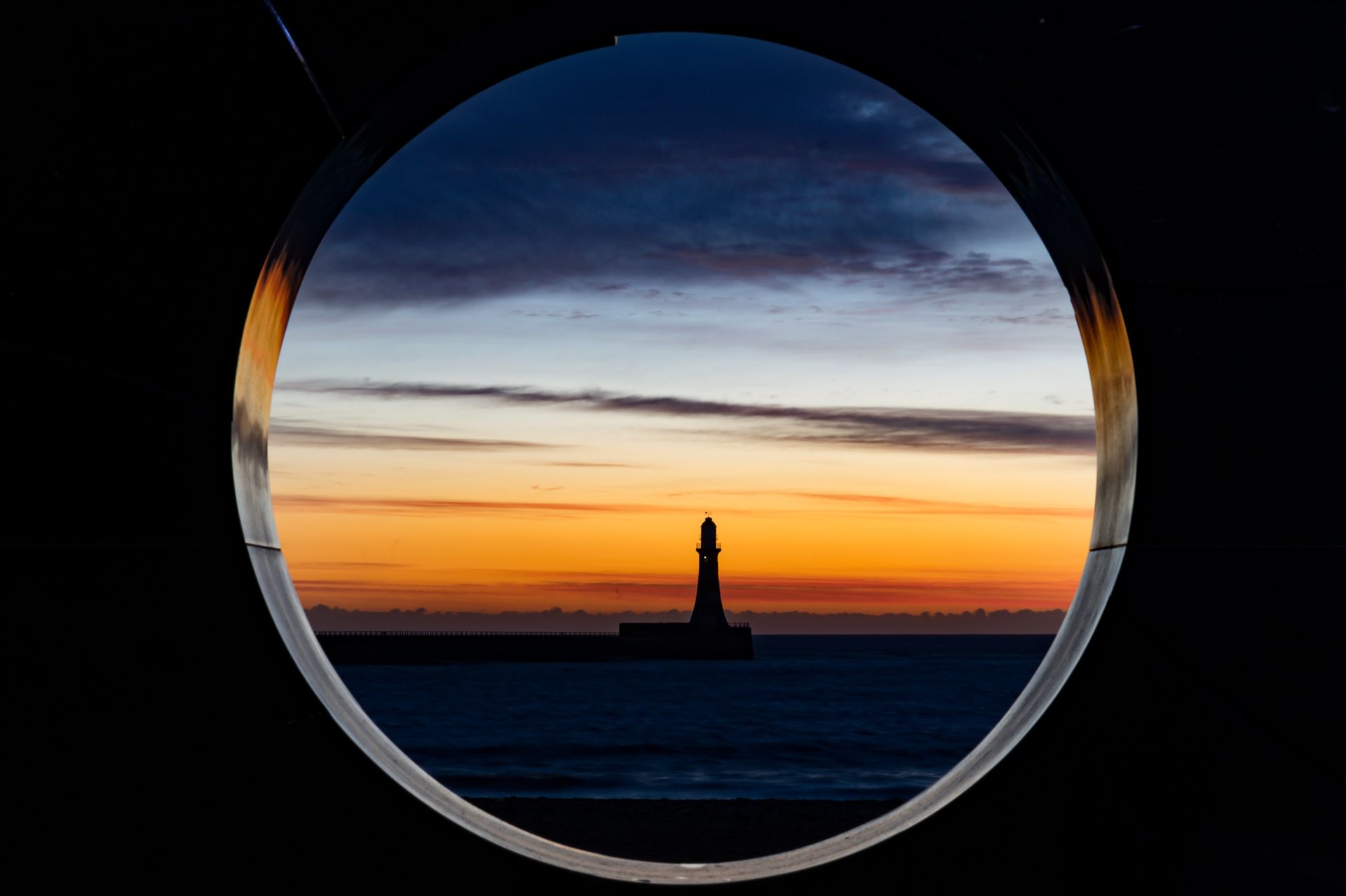 Roker Lighthouse at Sunrise - Roker at sunrise by AJ Stoves Photography