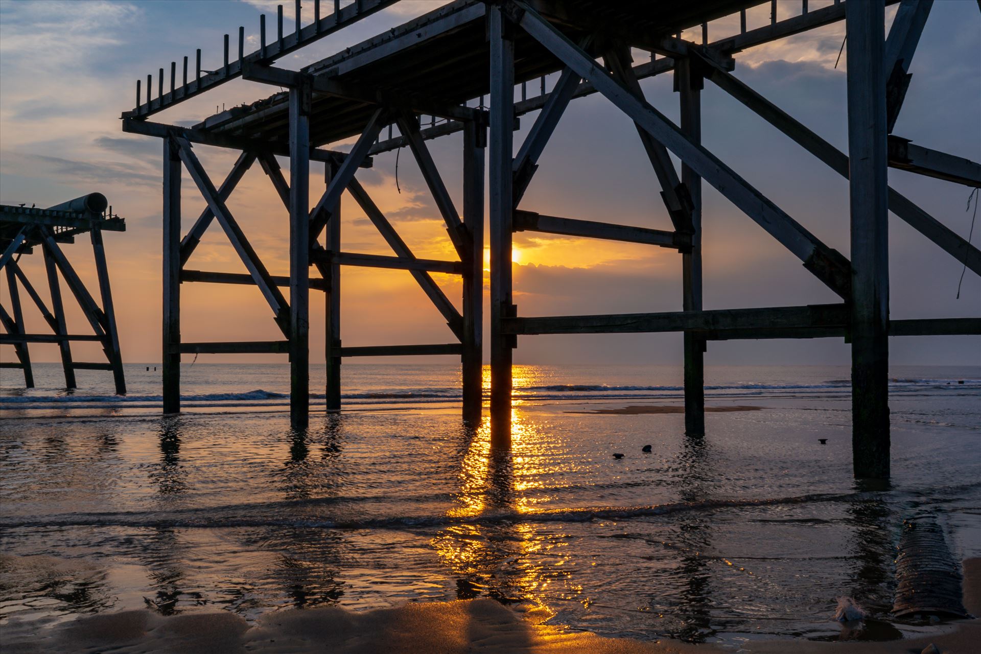 Sunrise Steetley Pier 1 - You have to be up early for a shot like this by AJ Stoves Photography