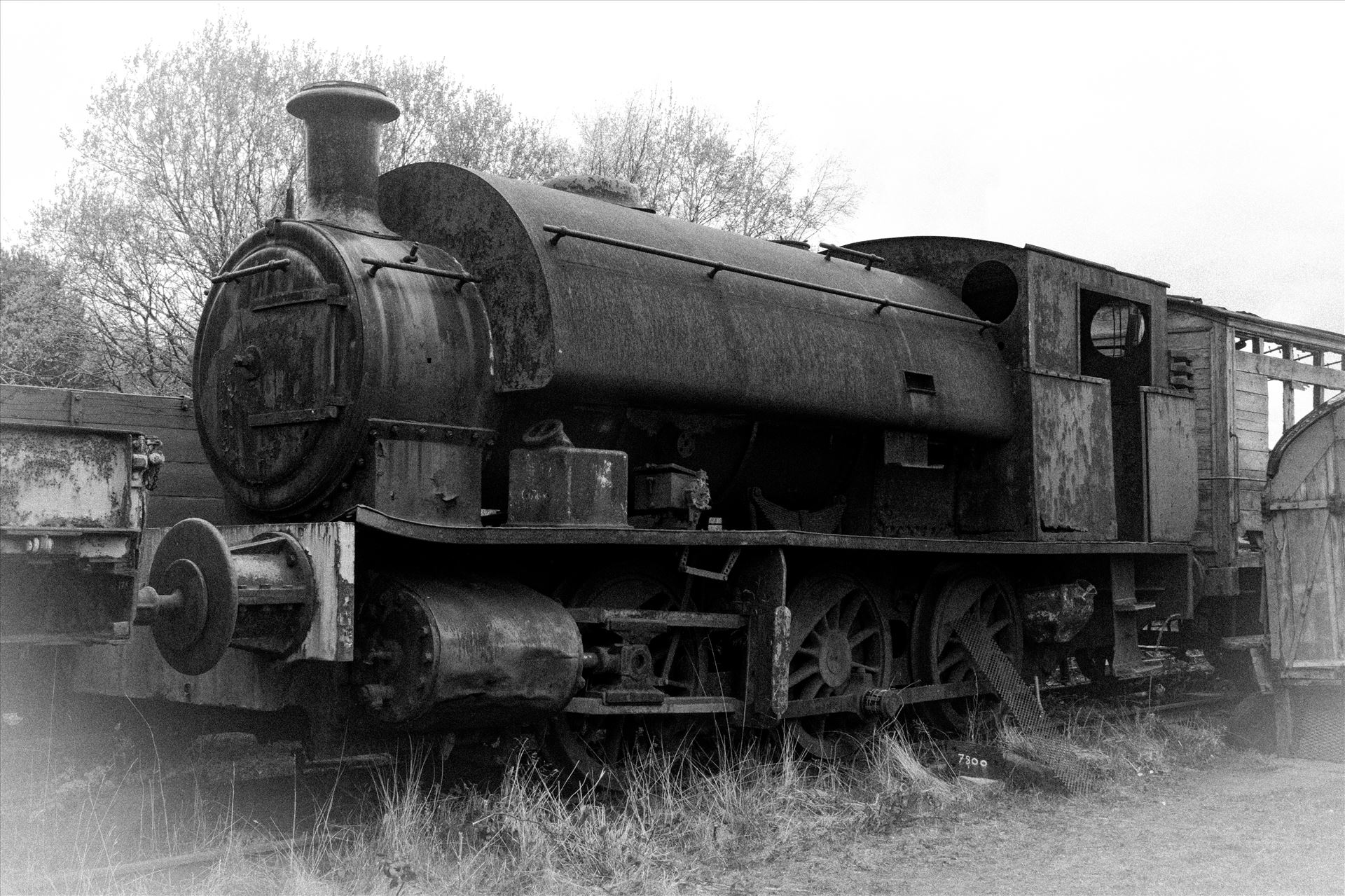 Old Steamer - An old steam train sat rusting away at Tanfield Railway by AJ Stoves Photography