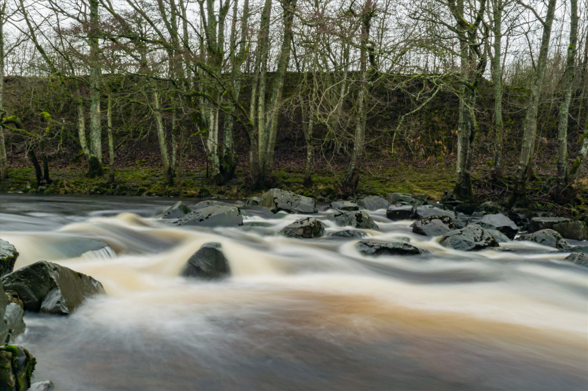 River in Full Flow - A river in full flow, taken with a ND filter and a 15 scoond exposure by AJ Stoves Photography