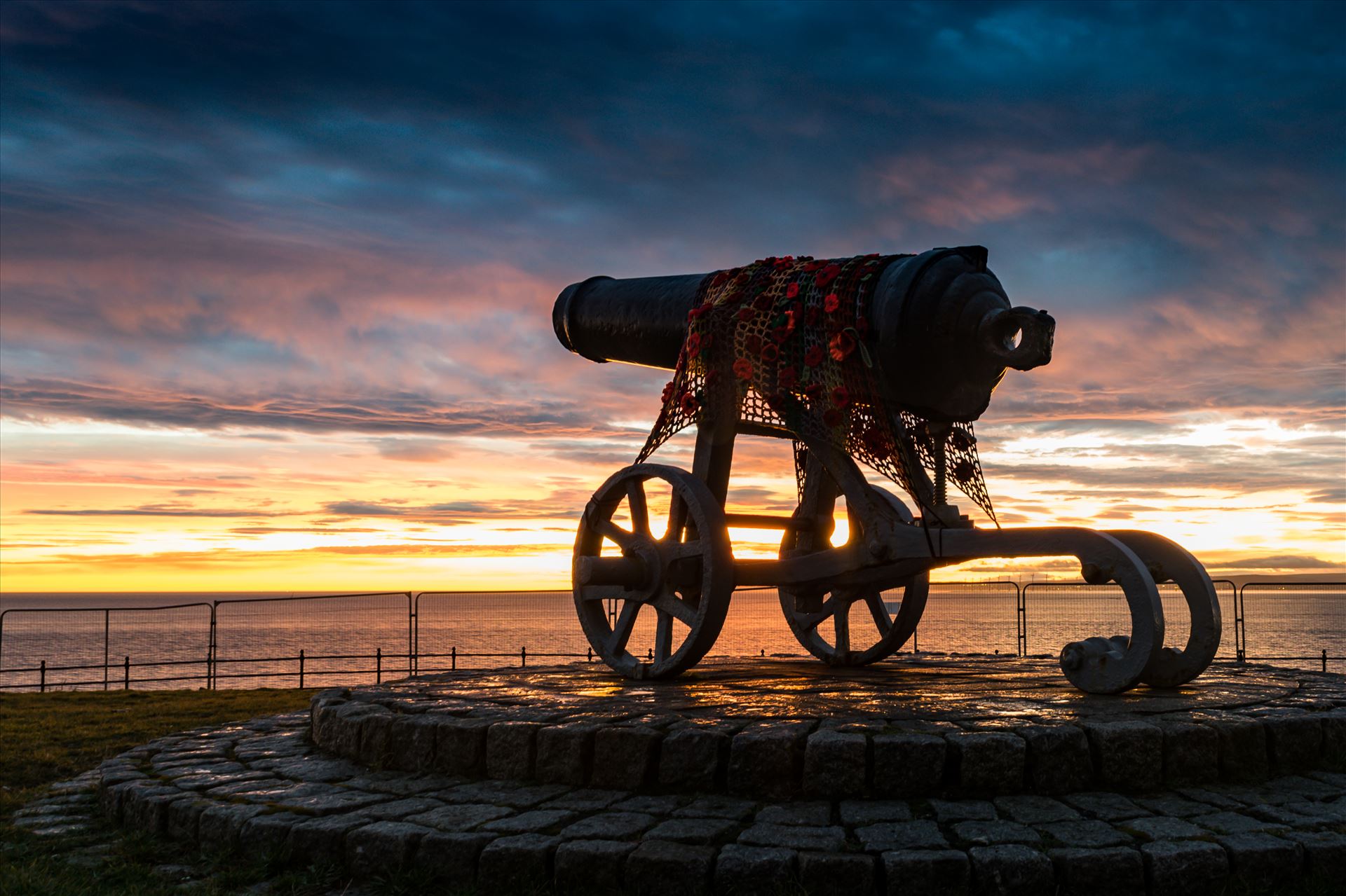Cannon Sunrise - The Cannon at Hartlepool Headland at sunrise by AJ Stoves Photography