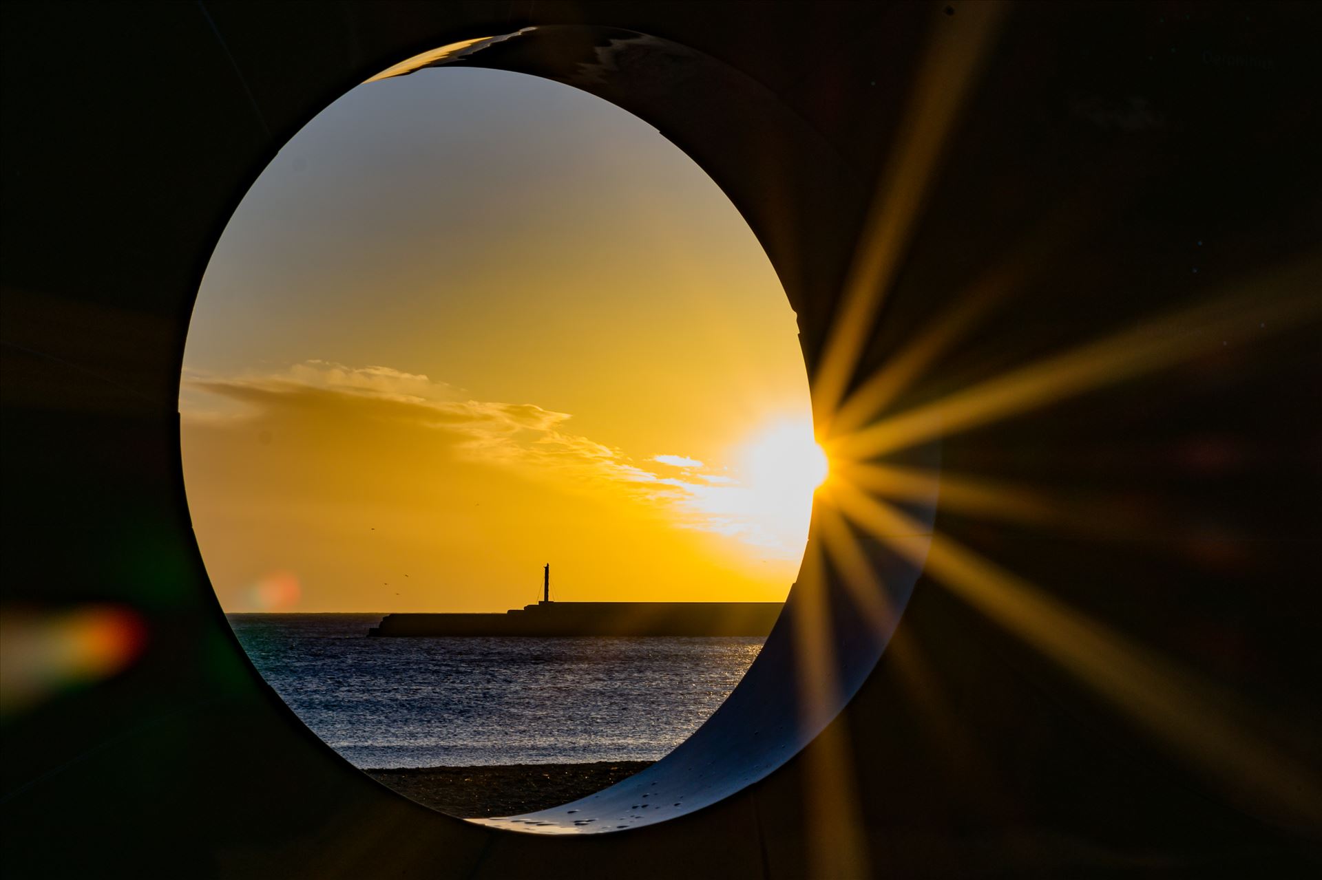 Roker Sunrise thought a whole - Roker at sunrise by AJ Stoves Photography