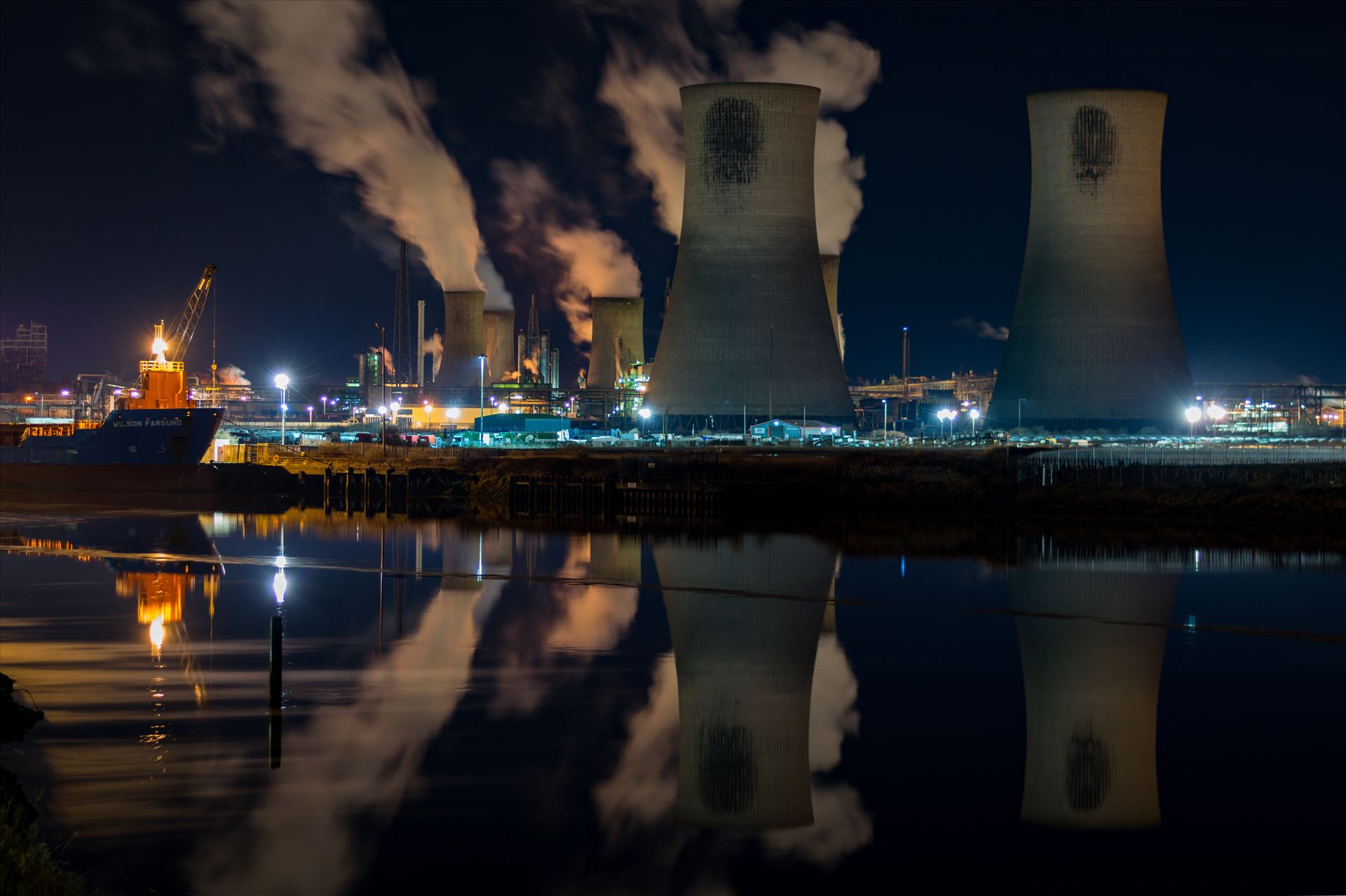 Industrial Reflections - Industrial Reflections on the River Tees by AJ Stoves Photography