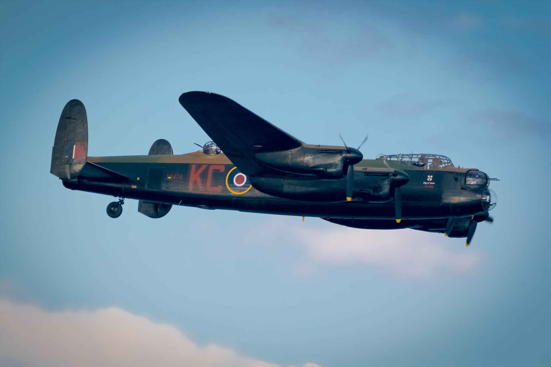 Lancaster Bomber - Fly past of one of the most Iconic Planes in history and World War II, the Lancaster Bomber by AJ Stoves Photography