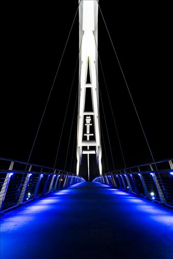 Infinity Bridge Stockton on Tees at night