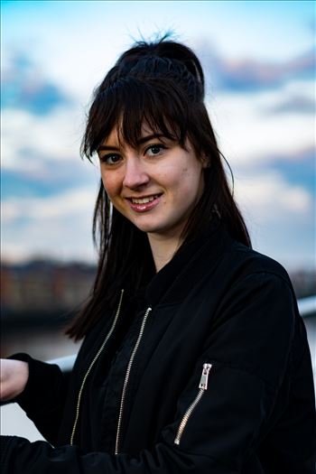 Rachel Louise Adie modelling shoot at Newcastle Quayside