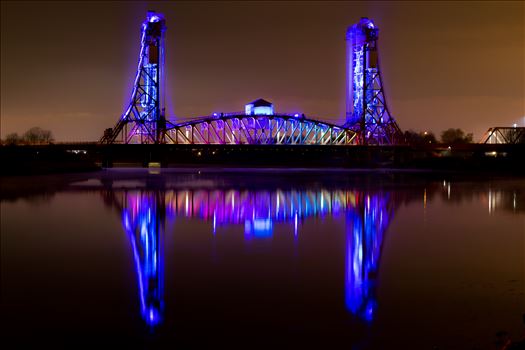 Taken boxing night down by the river Tees, Newport bridge with the reflection looked amazing